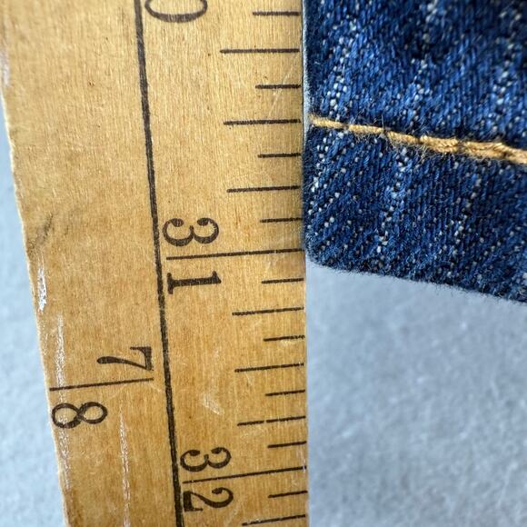 Levi's Jeans Women's 29x30 (8) Dark Blue Low Pro Mid Rise Pinstripe Straight NWT - Picture 14 of 16